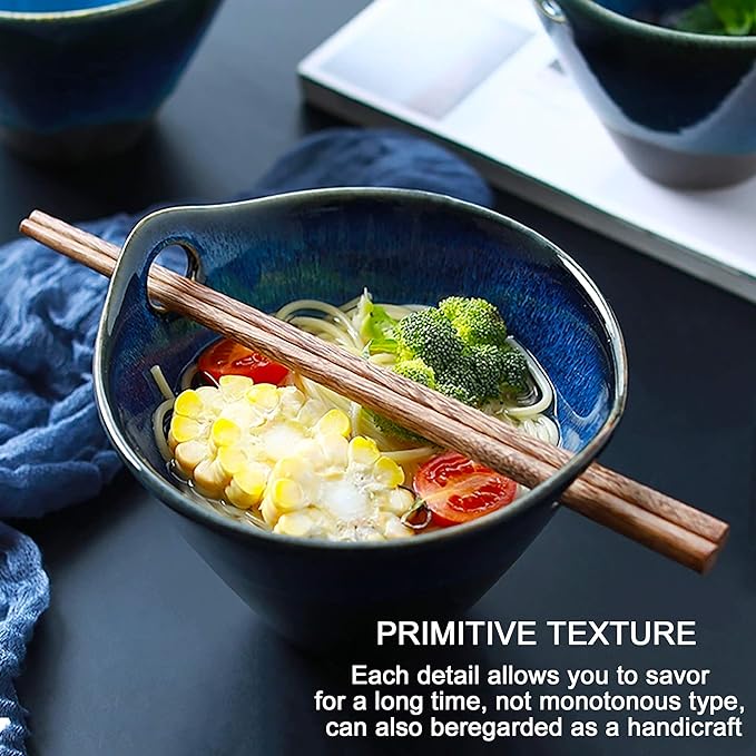 Porcelain Ramen Bowls Set of 2(8 pcs)